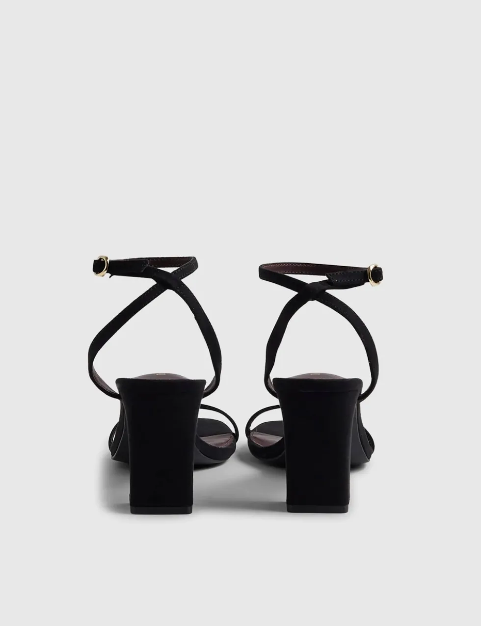 Wide Fit Ankle Strap Block Heel Sandals