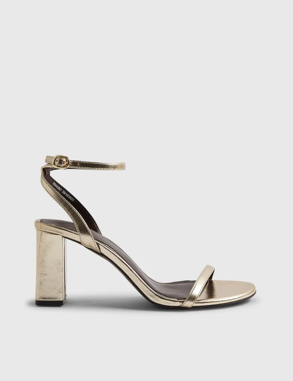 Wide Fit Ankle Strap Block Heel Sandals