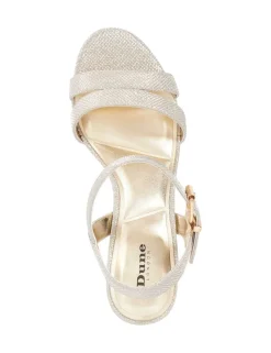 Wide Fit Ankle Strap Block Heel Sandals