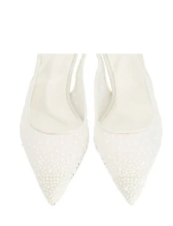 Wide Fit Buckle Kitten Heel Slingback Shoes
