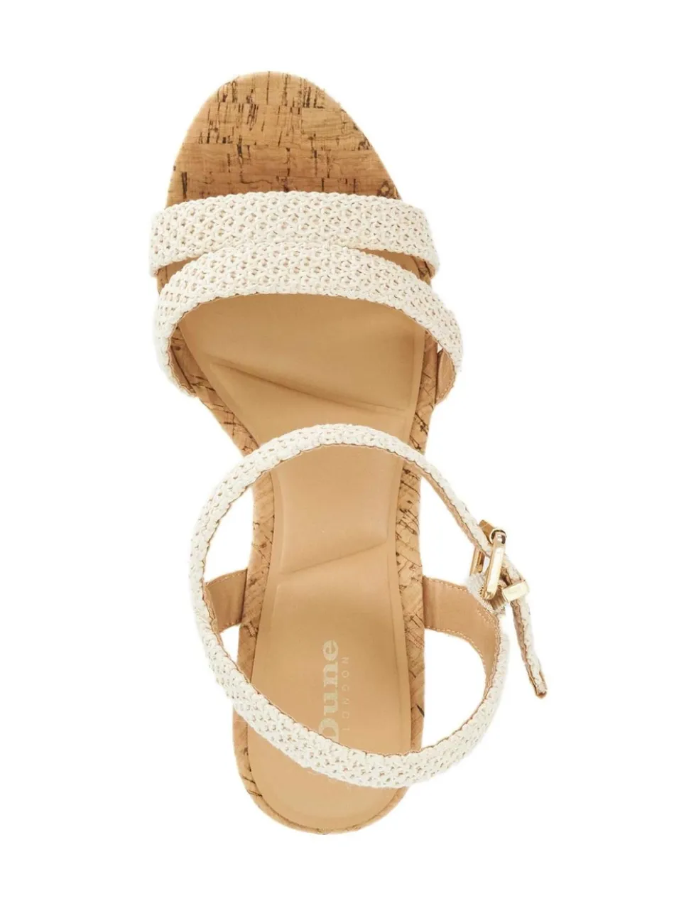 Wide Fit Buckle Wedge Sandals