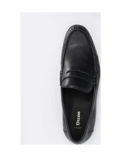 Wide Fit Flexi Sole Leather Penny Loafers