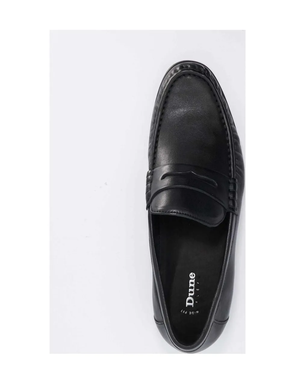Wide Fit Flexi Sole Leather Penny Loafers