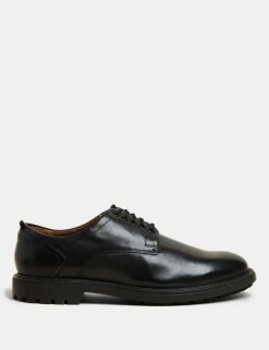 Wide Fit Heritage Leather Derby Shoes