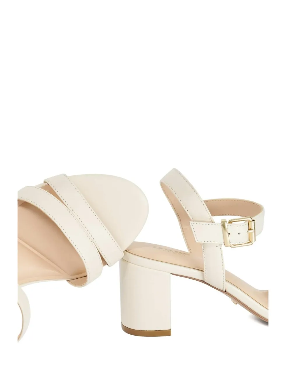 Wide Fit Leather Ankle Strap Sandals