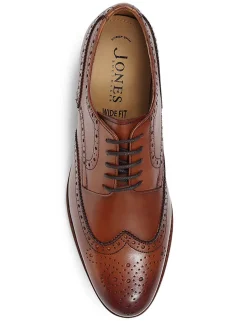 Wide Fit Leather Brogues