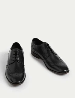 Wide Fit Leather Brogues