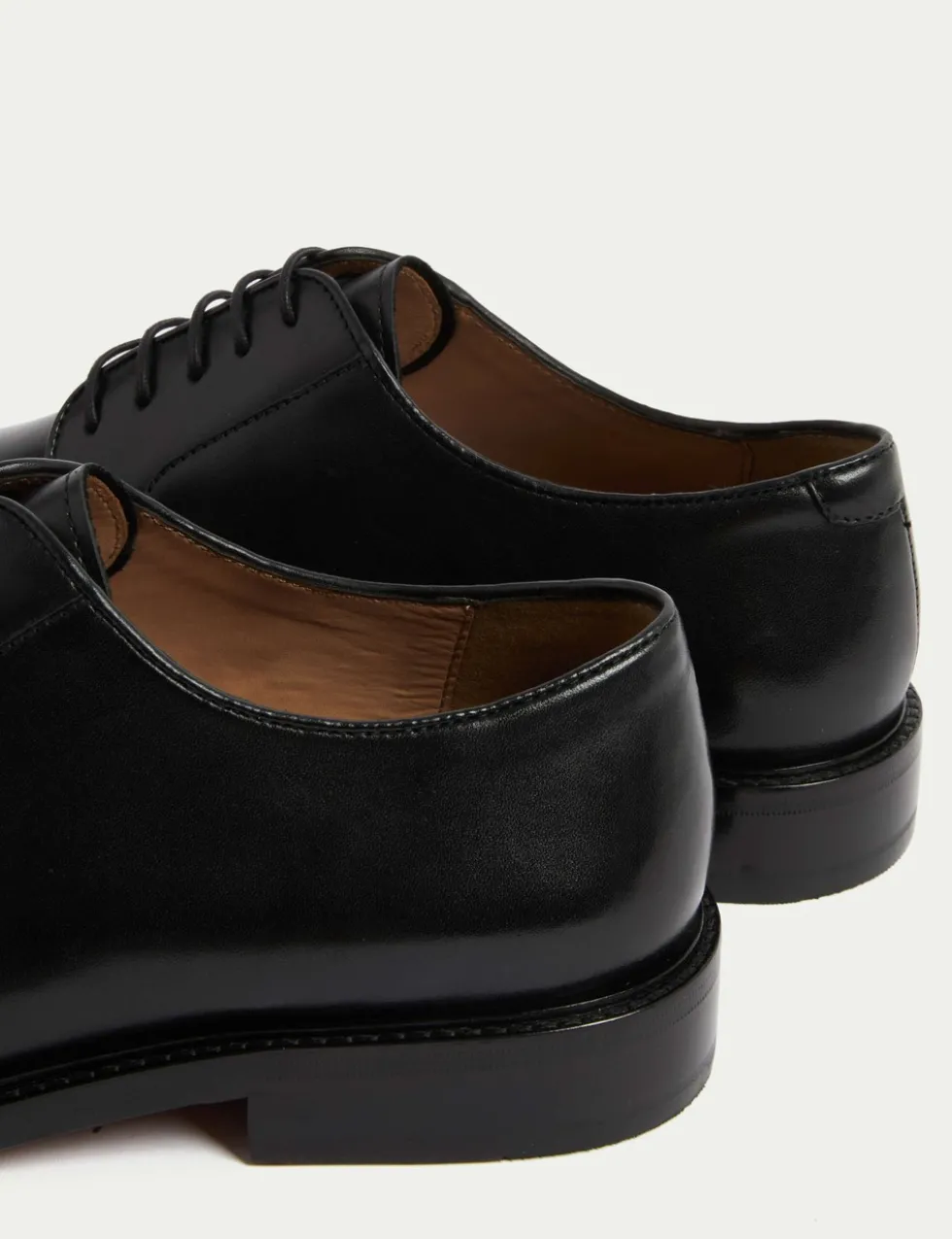 Wide Fit Leather Derby Shoes