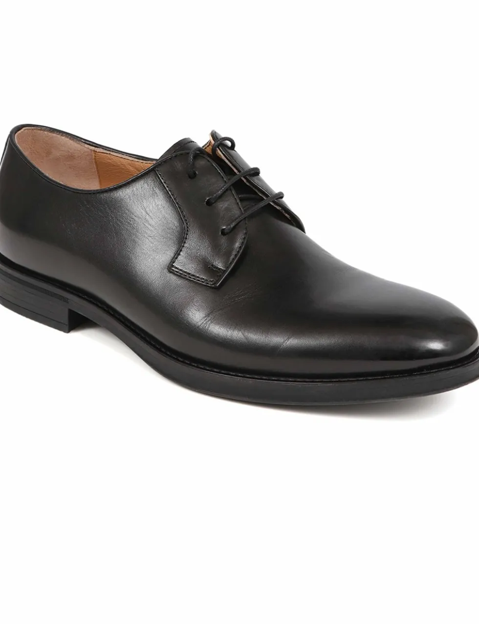 Wide Fit Leather Derby Shoes