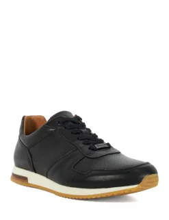 Wide Fit Leather Lace Up Trainers