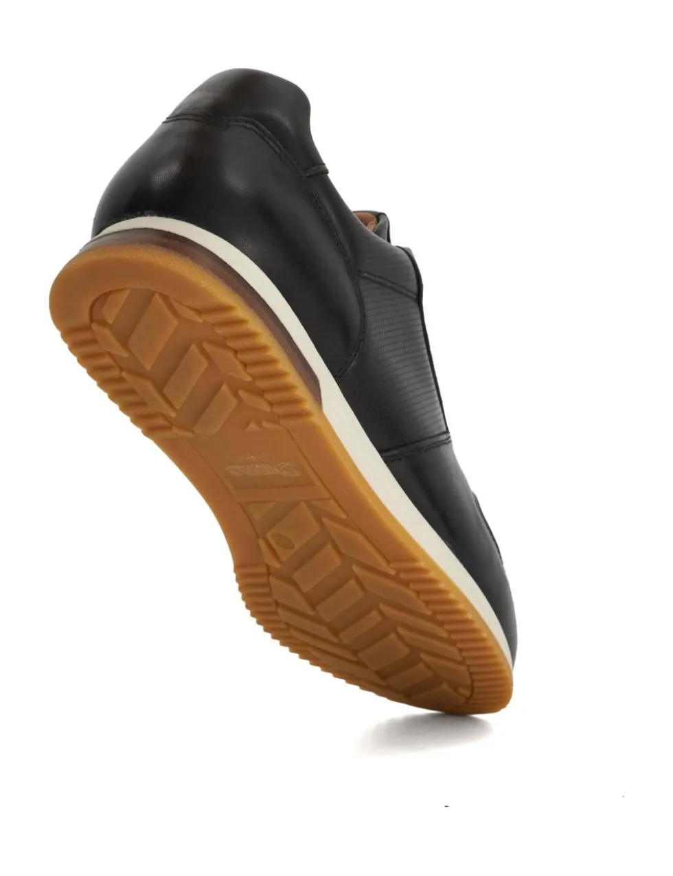 Wide Fit Leather Lace Up Trainers