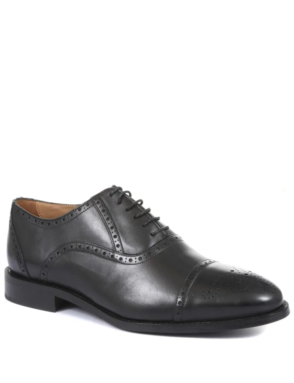 Wide Fit Leather Oxford Shoes