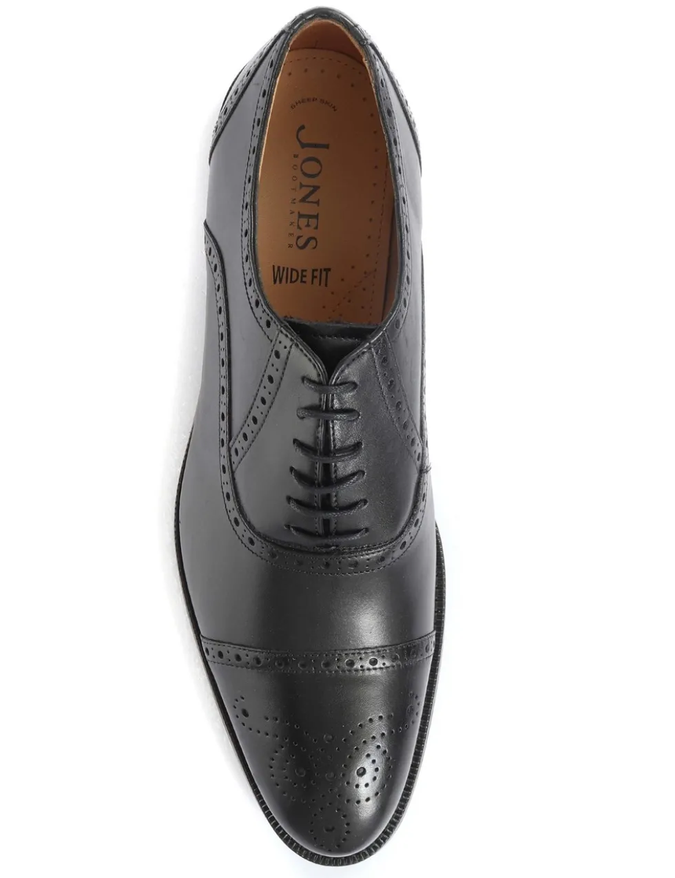 Wide Fit Leather Oxford Shoes