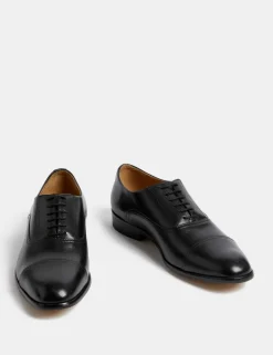 Wide Fit Leather Oxford Shoes