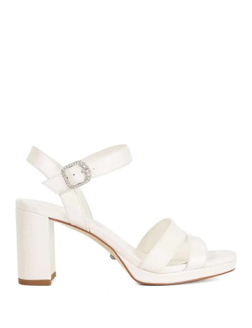 Wide Fit Leather Platform Sandals