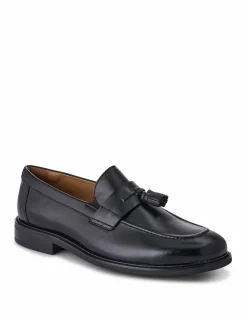 Wide Fit Leather Slip-On Loafers