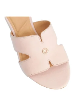 Wide Fit Leather Wedge Mules