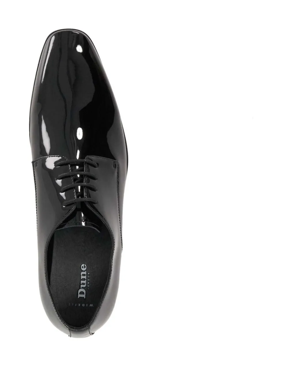 Wide Fit Patent Leather Oxford Shoes