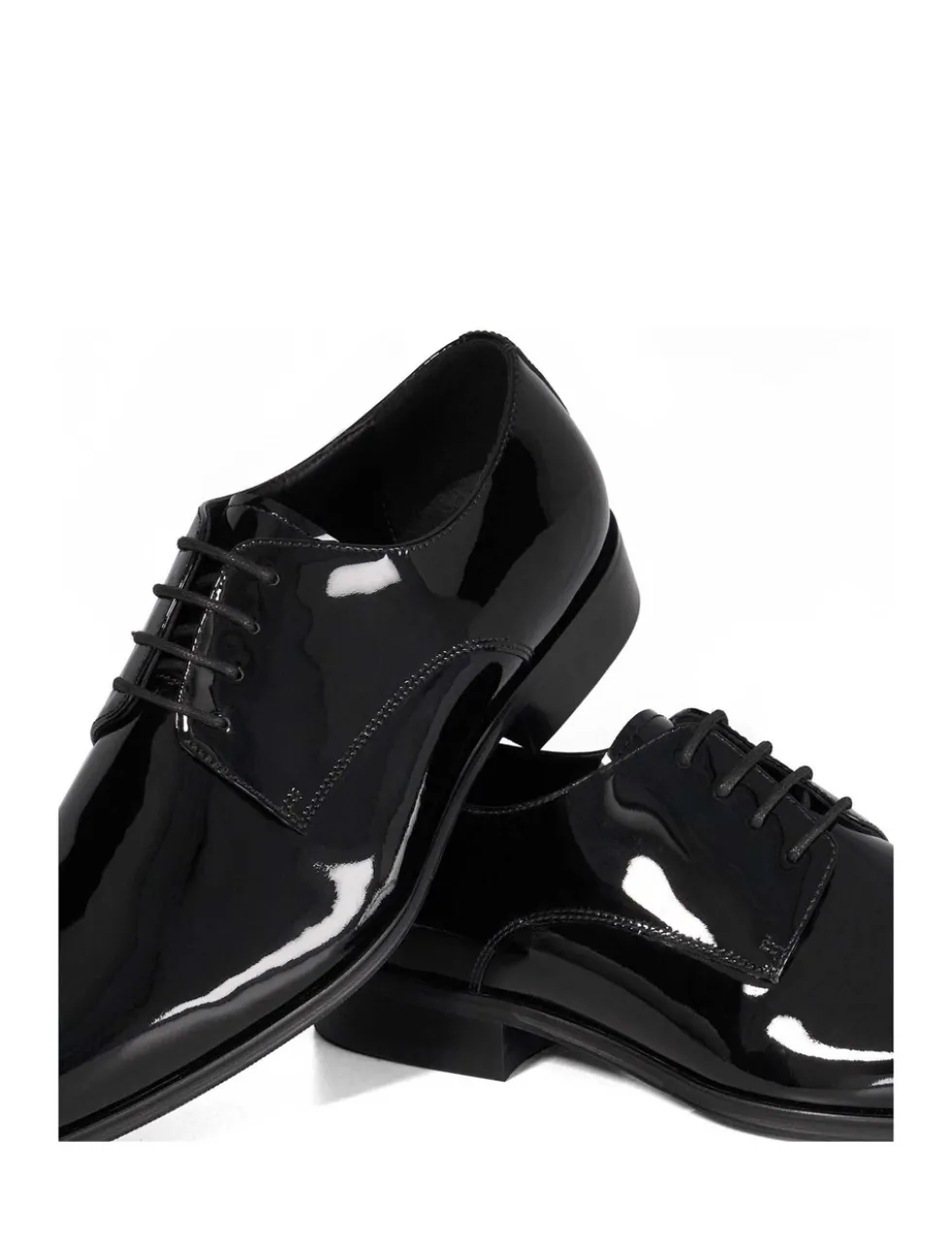 Wide Fit Patent Leather Oxford Shoes