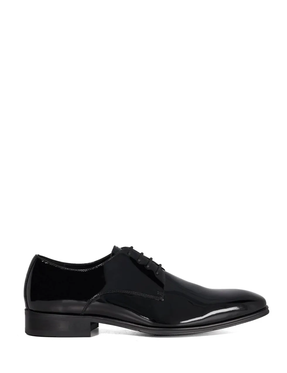 Wide Fit Patent Leather Oxford Shoes