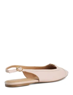 Wide Fit Suede Flat Slingback Shoes