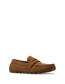 Wide Fit Suede Slip On Loafers