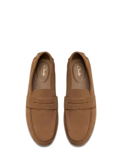Wide Fit Suede Slip On Loafers