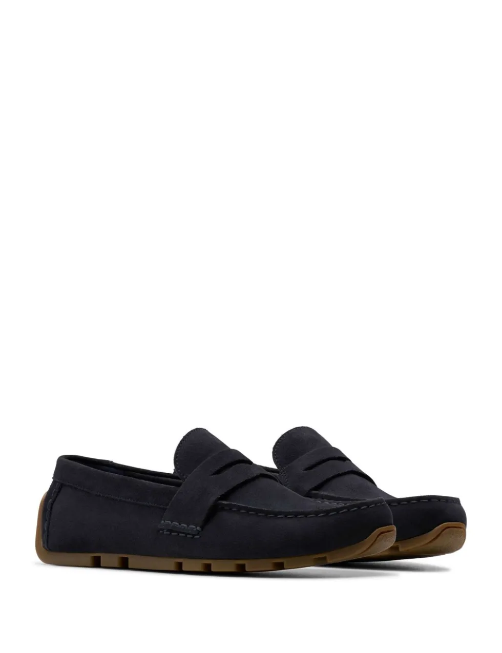 Wide Fit Suede Slip On Loafers