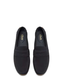 Wide Fit Suede Slip On Loafers