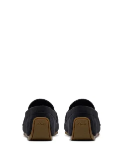 Wide Fit Suede Slip On Loafers