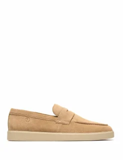 Wide Fit Suede Slip On Loafers