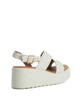 Wide Fit Woven Strappy Buckle Sandals