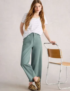 Wide Leg Cropped Jeans