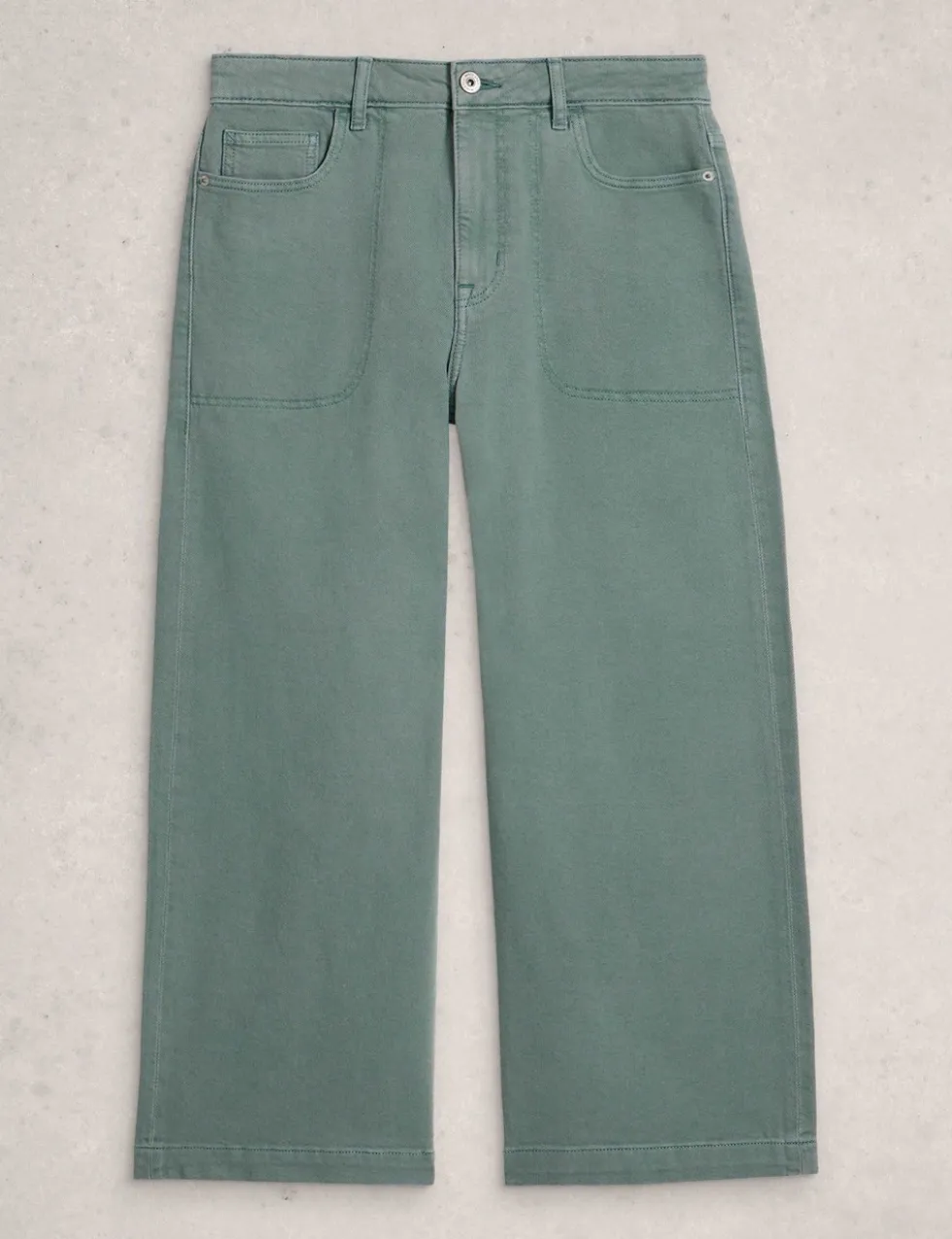 Wide Leg Cropped Jeans