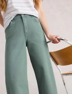 Wide Leg Cropped Jeans