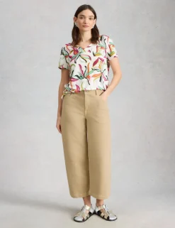 Wide Leg Cropped Jeans