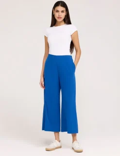 Wide Leg Cropped Trousers