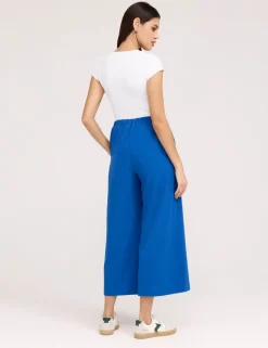 Wide Leg Cropped Trousers