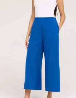 Wide Leg Cropped Trousers