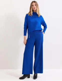 Wide Leg Elasticated Waist Trousers