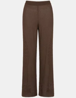 Wide Leg Knitted Trousers