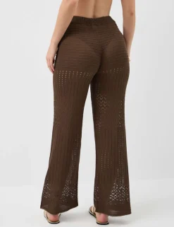 Wide Leg Knitted Trousers