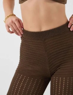 Wide Leg Knitted Trousers