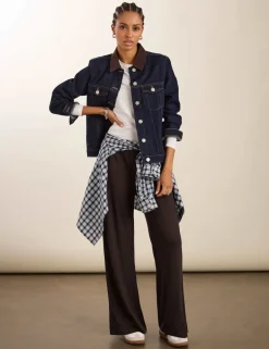 Wide Leg Palazzo Trousers