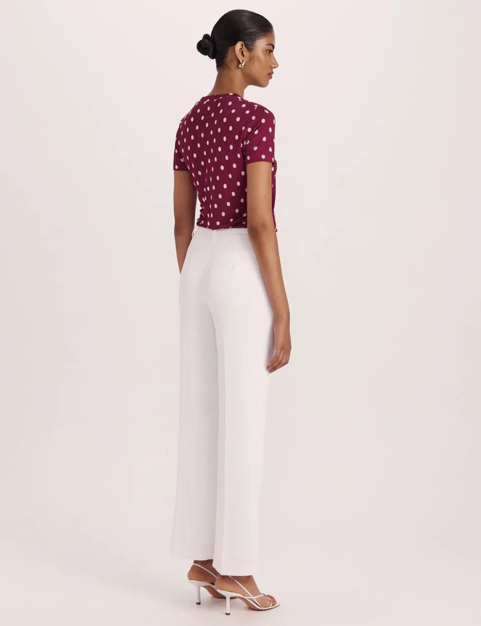 Wide Leg Tailored Trousers