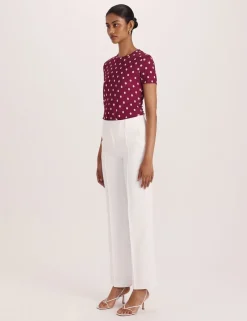 Wide Leg Tailored Trousers