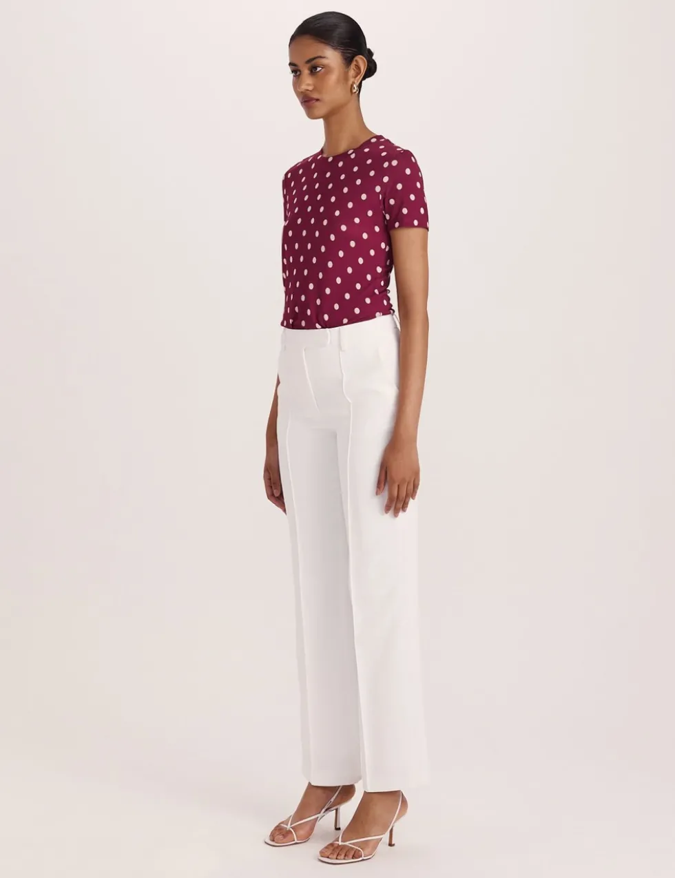Wide Leg Tailored Trousers