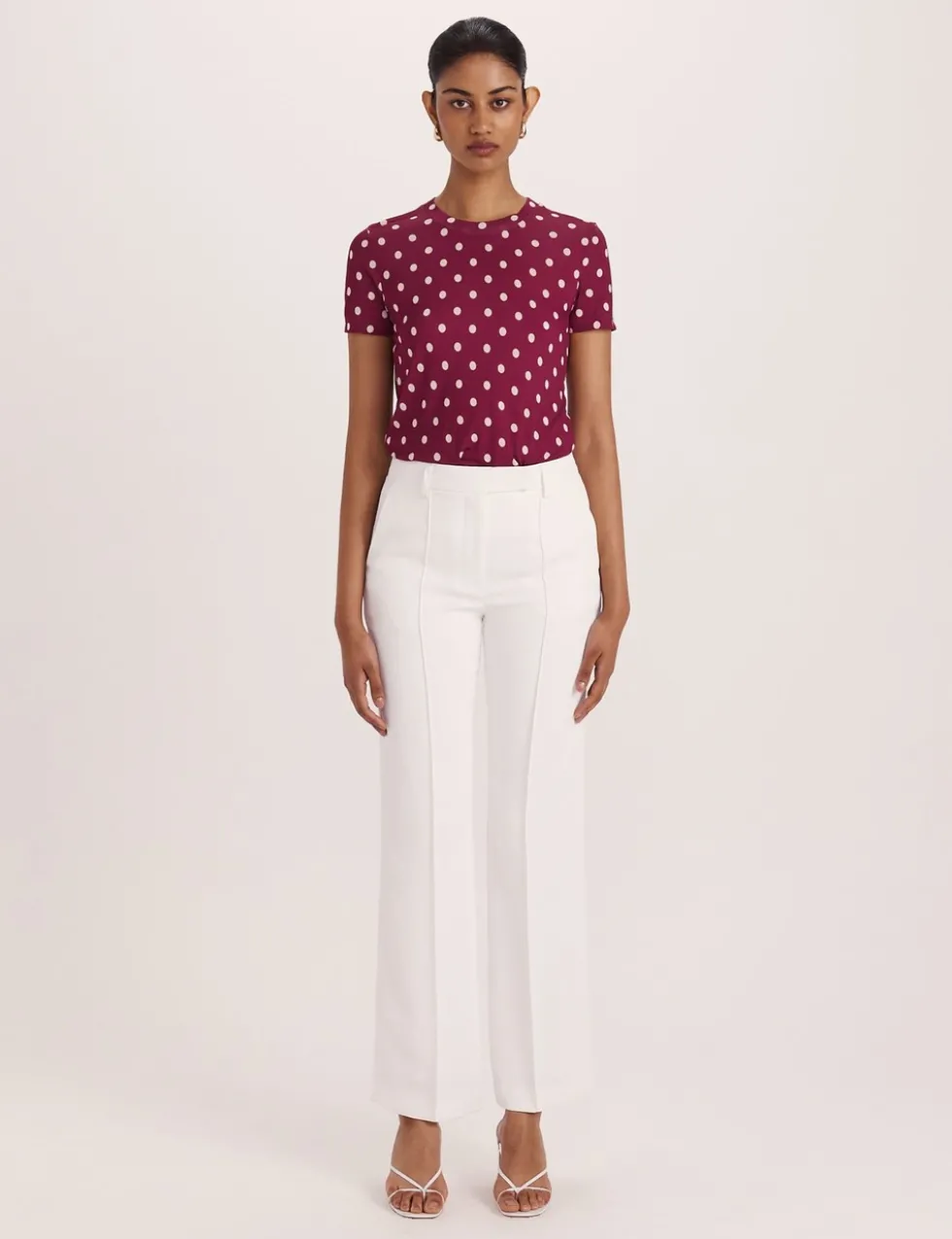 Wide Leg Tailored Trousers