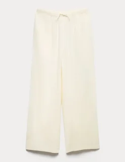 Wide Leg Trousers with Linen (6-16 Yrs)