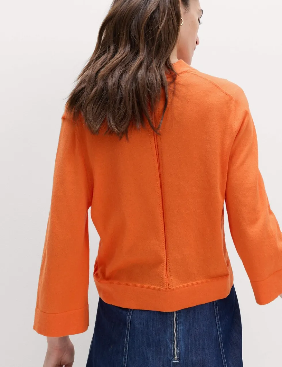 Wide Sleeve Short Length Cardigan